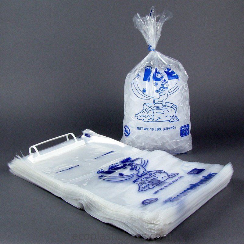 Disposable LDPE Ice Cube Bags Self-Seal or Hand Tied_Unviersal Plastic